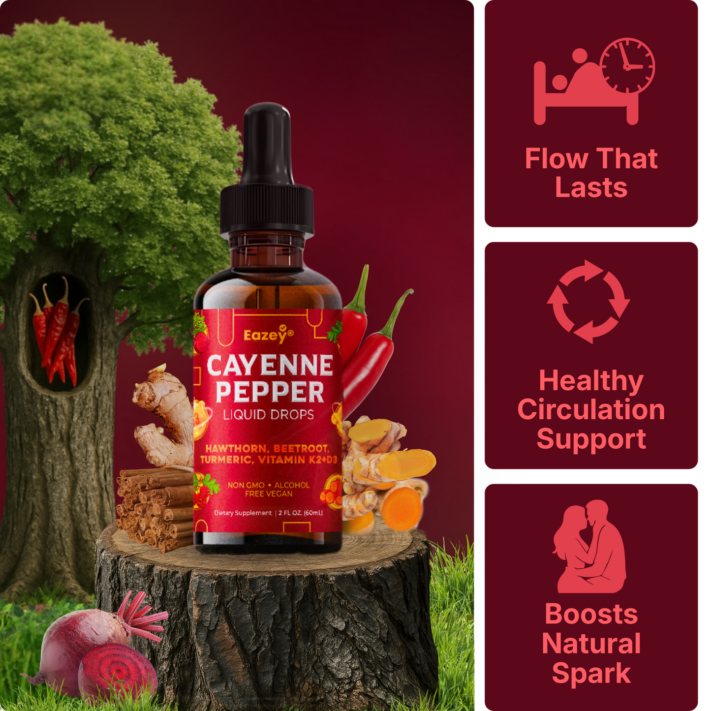 Eazey® Premium Cayenne drops