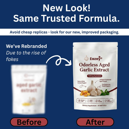 7500mg Odorless Aged Garlic Extract | High-Potency Softgels