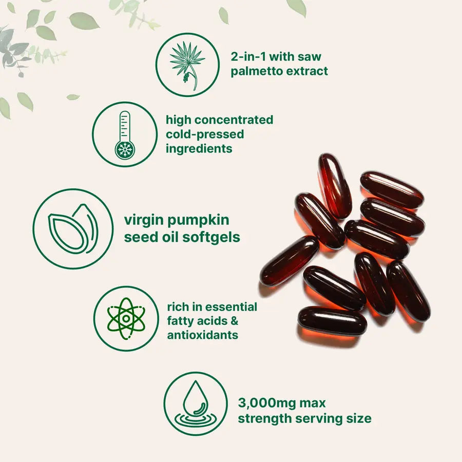 Premium Pumpkin Seed Oil Capsules Eazey Dreams
